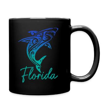 Florida Souvenir USA Amerika - Tasse einfarbig - Schwarz - Rechts
