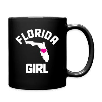 Florida Girl Souvenir USA Amerika - Tasse einfarbig - Schwarz - Rechts