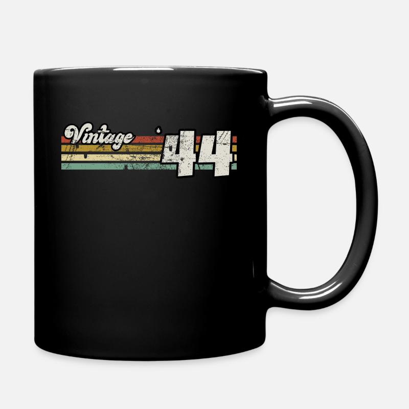 Rétro anniversaire né en 1944 Slogan Phrase citation - Mug uni - noir