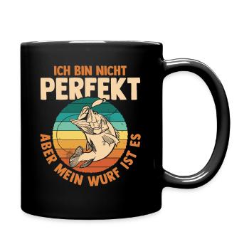 Angler Fishing Fishing Rod Fishing - Full Colour Mug - black - Right