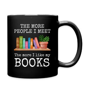 For book lovers and reading enthusiasts. Read the book - Full Colour Mug - black - Right