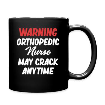 Avertissement orthopédique : l’infirmière orthopédique peut - Mug uni - noir - Droite