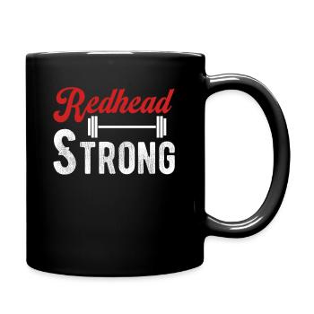 Rothaarig Stark Lustig Britisch Irisch St. - Tasse einfarbig - Schwarz - Rechts