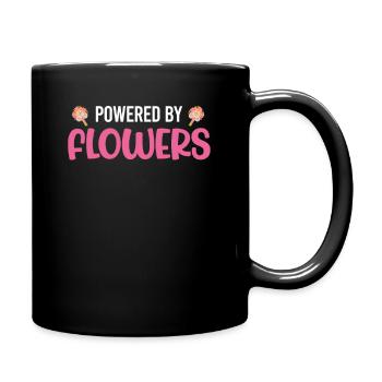 Propulsé par des fleurs Fleuriste drôle - Mug uni - noir - Droite