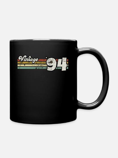 Retro Geburtstag Geboren 1994 Slogan Phrase Zitat - Tasse einfarbig - Schwarz