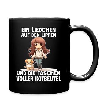 Chemise de propriétaire de chien mignon dans le style Anime Dogmom - Mug uni - noir - Droite