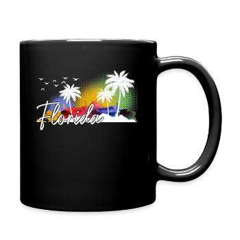 Florida Souvenir USA Amerika - Tasse einfarbig - Schwarz - Rechts
