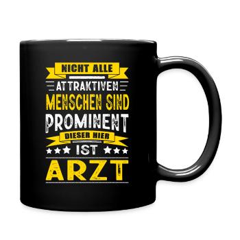 Nicht Alle Menschen Sind Prominent Arzt Facharzt - Tasse einfarbig - Schwarz - Rechts