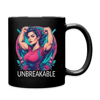 Frauenpower - Tasse einfarbig - Schwarz - Rechts