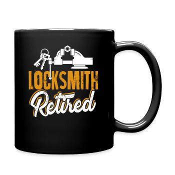 Locksmith Retired Locksmith - Full Colour Mug - black - Right