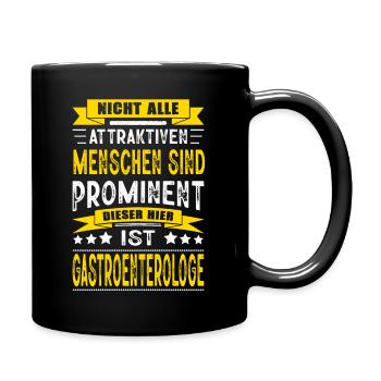 Facharzt Gastroenterologe Arzt Prüfung Bestanden - Tasse einfarbig - Schwarz - Rechts