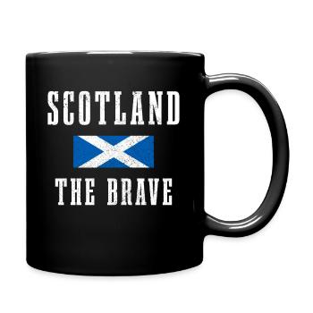 Schottland Schottische Flagge UK Vintage - Tasse einfarbig - Schwarz - Rechts