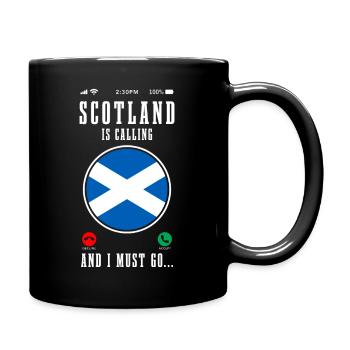 Schottland Schottische Flagge UK Vintage - Tasse einfarbig - Schwarz - Rechts