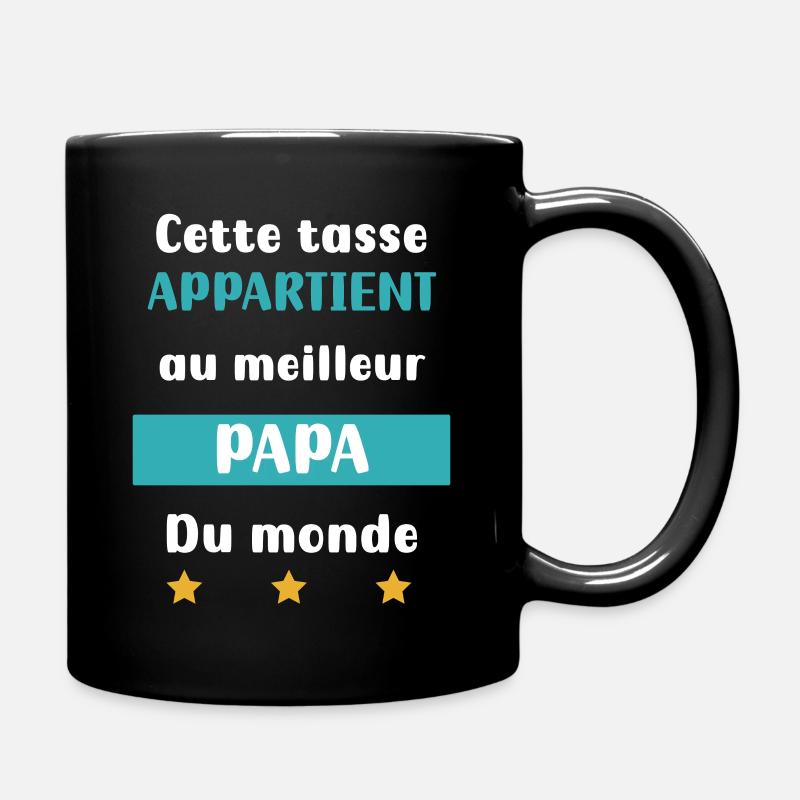 Papa dieser Becher bester Papa Papa Geschenk Papa - Tasse einfarbig - Schwarz