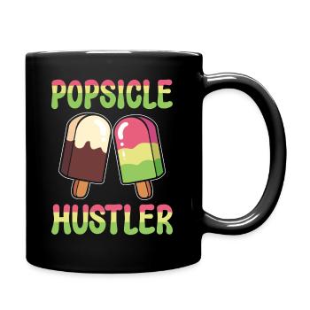 Lustiger Eis am Stiel Konditor - Tasse einfarbig - Schwarz - Rechts