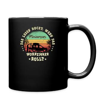 Minicamper Camping-Camper Microcamper Sayings - Full Colour Mug - black - Right