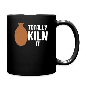 Total Kiln It Funny Ceramics - Full Colour Mug - black - Right