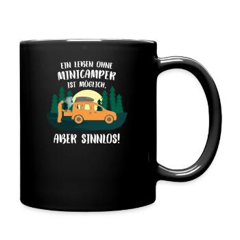 Minicamper SENSELESS Camping-Camper Microcamper - Full Colour Mug - black - Right