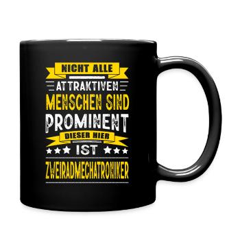 Zweiradmechatroniker Geselle Meister Abschluss - Tasse einfarbig - Schwarz - Rechts