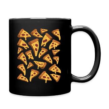 Pizza - Mug uni - noir - Droite