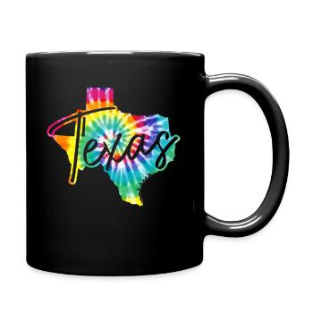 Texas - Tasse einfarbig - Schwarz - Rechts