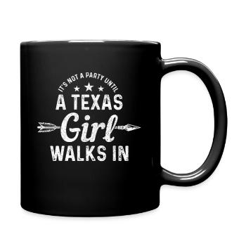 Texas - Tasse einfarbig - Schwarz - Rechts