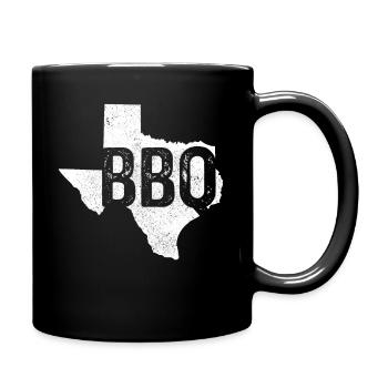 Texas - Tasse einfarbig - Schwarz - Rechts