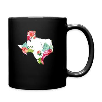 Texas - Tasse einfarbig - Schwarz - Rechts