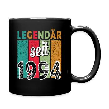 Legendär seit 1994 - Tasse einfarbig - Schwarz - Rechts