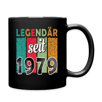 Legendär seit 1979 - Tasse einfarbig - Schwarz - Rechts