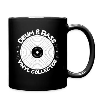 Drum and Bass Vinyl Collector - Full Colour Mug - black - Right