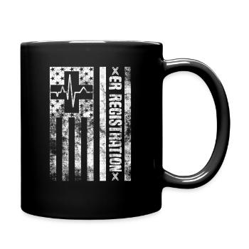 Emergency Department Registrar Registration Clerk - Full Colour Mug - black - Right