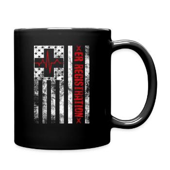 Emergency Department Registrar Registration Clerk - Full Colour Mug - black - Right