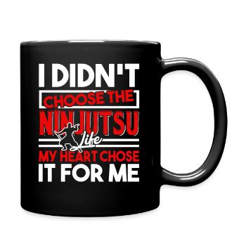 Ninjutsu My Heart Chose Ninjutsu For Me - Full Colour Mug - black - Right