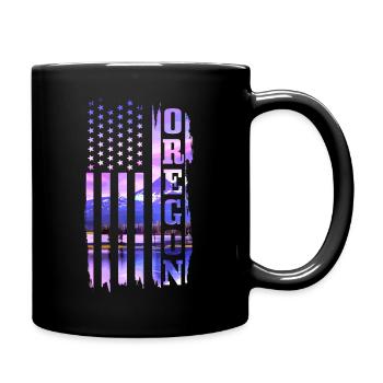 Oregon - Tasse einfarbig - Schwarz - Rechts