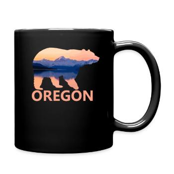 Oregon - Tasse einfarbig - Schwarz - Rechts