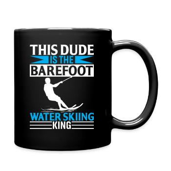 This Dude Is The Barefoot Water Skiing King - Full Colour Mug - black - Right