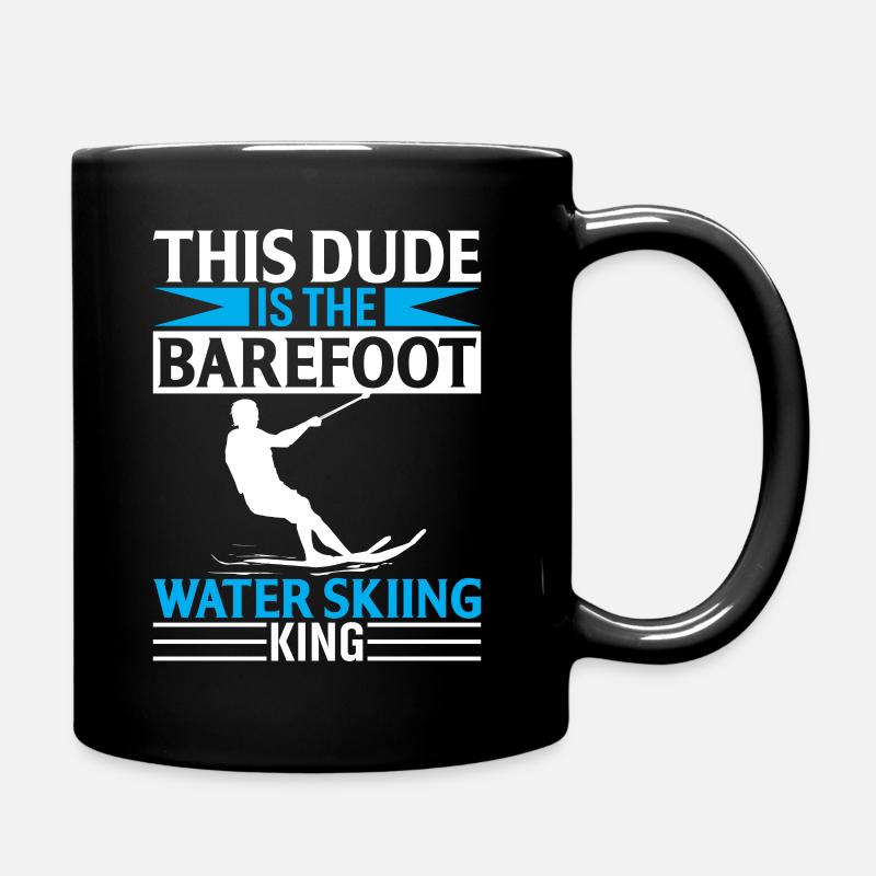 Dieser Typ ist der Barfuß-Wasserski-König - Tasse einfarbig - Schwarz