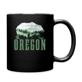 Oregon - Tasse einfarbig - Schwarz - Rechts