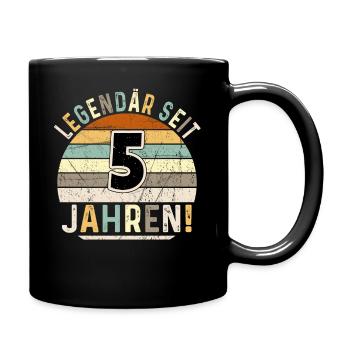 5 Years Gift 5th Birthday Boy Girl - Full Colour Mug - black - Right