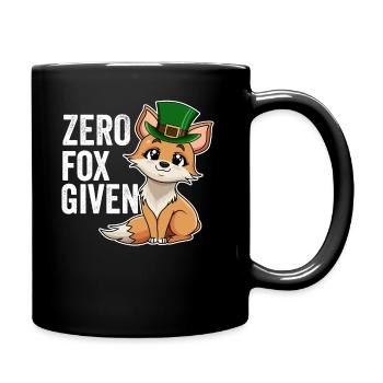 Null Fuchs Gegebenes Wortspiel Niedlicher Kawaii Irischer Fuchs - Tasse einfarbig - Schwarz - Rechts