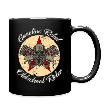 Gasoline Rebel - Tasse einfarbig - Schwarz - Rechts