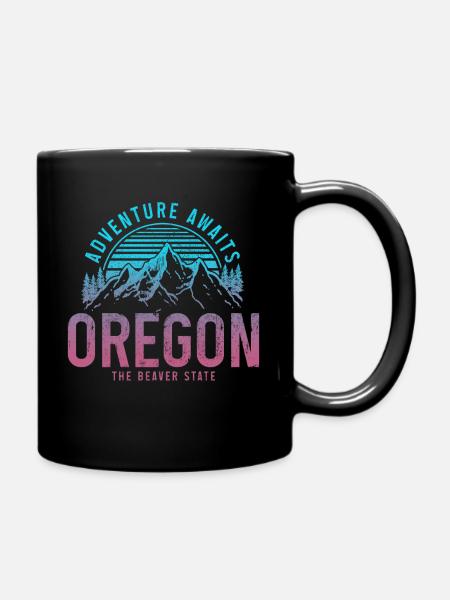 Oregon - Tasse einfarbig - Schwarz