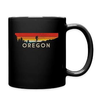 Oregon - Tasse einfarbig - Schwarz - Rechts