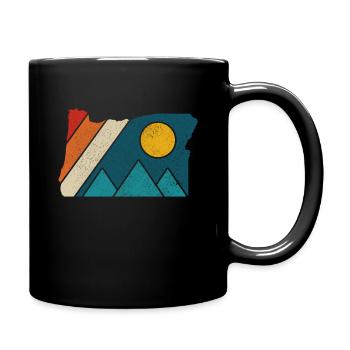 Oregon - Tasse einfarbig - Schwarz - Rechts