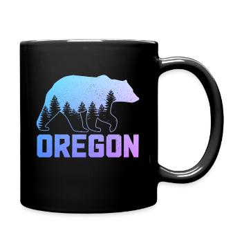 Oregon - Tasse einfarbig - Schwarz - Rechts