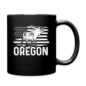 Oregon - Tasse einfarbig - Schwarz - Rechts
