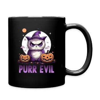 Doux chat Costume d'Halloween Porte-chat Halloween - Mug uni - noir - Droite