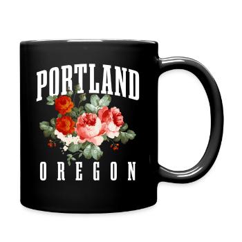 Portland Oregon - Tasse einfarbig - Schwarz - Rechts