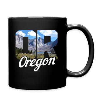 Oregon - Tasse einfarbig - Schwarz - Rechts